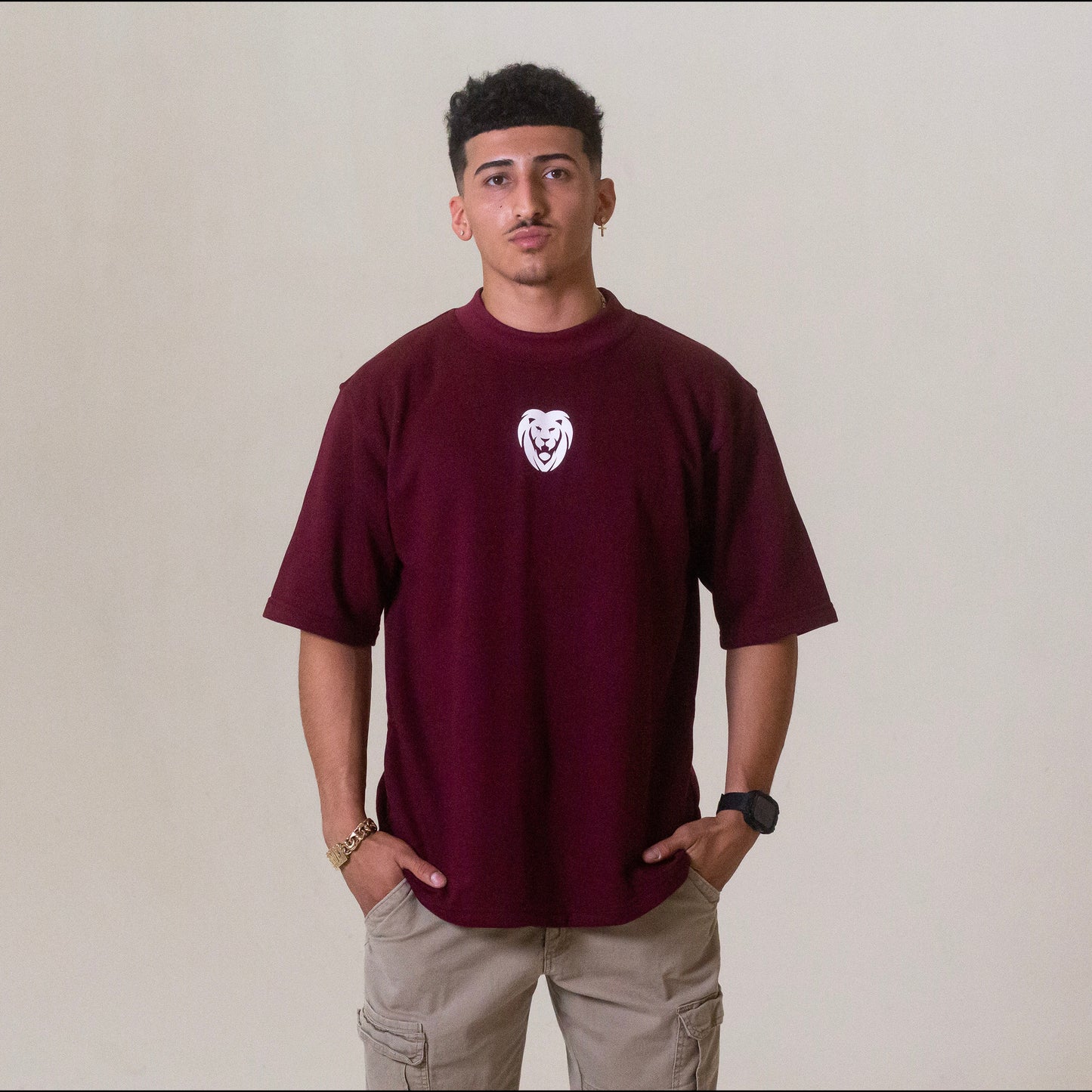 HOAL "PREMIUM" OVERSIZED TEE (MAROON)