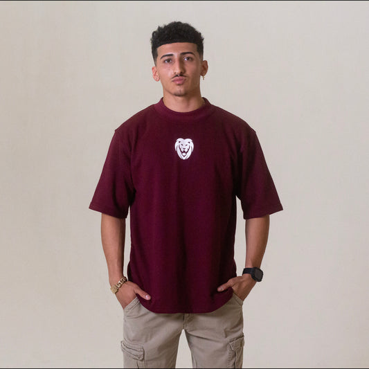 HOAL "PREMIUM" OVERSIZED TEE (MAROON)