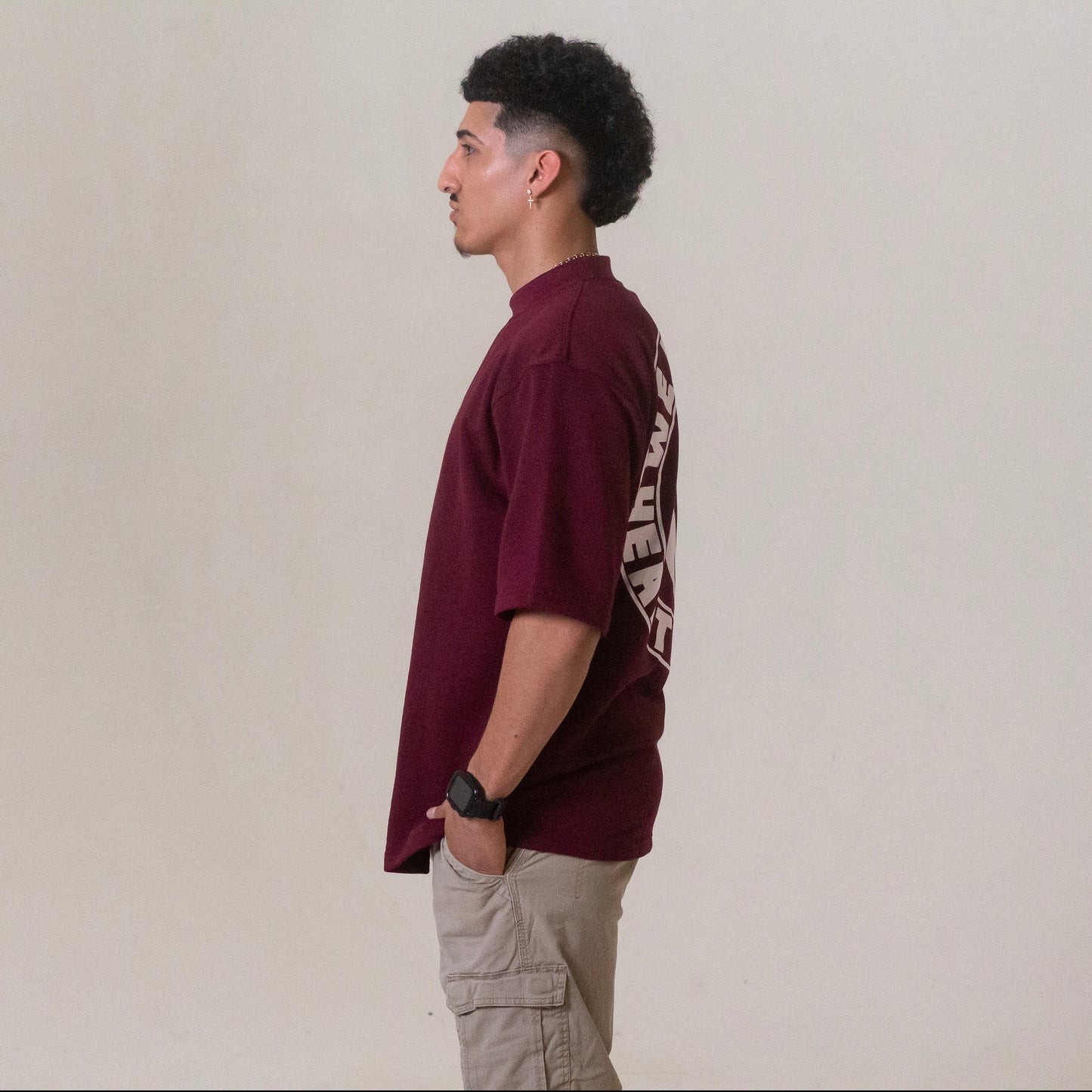 HOAL "PREMIUM" OVERSIZED TEE (MAROON)