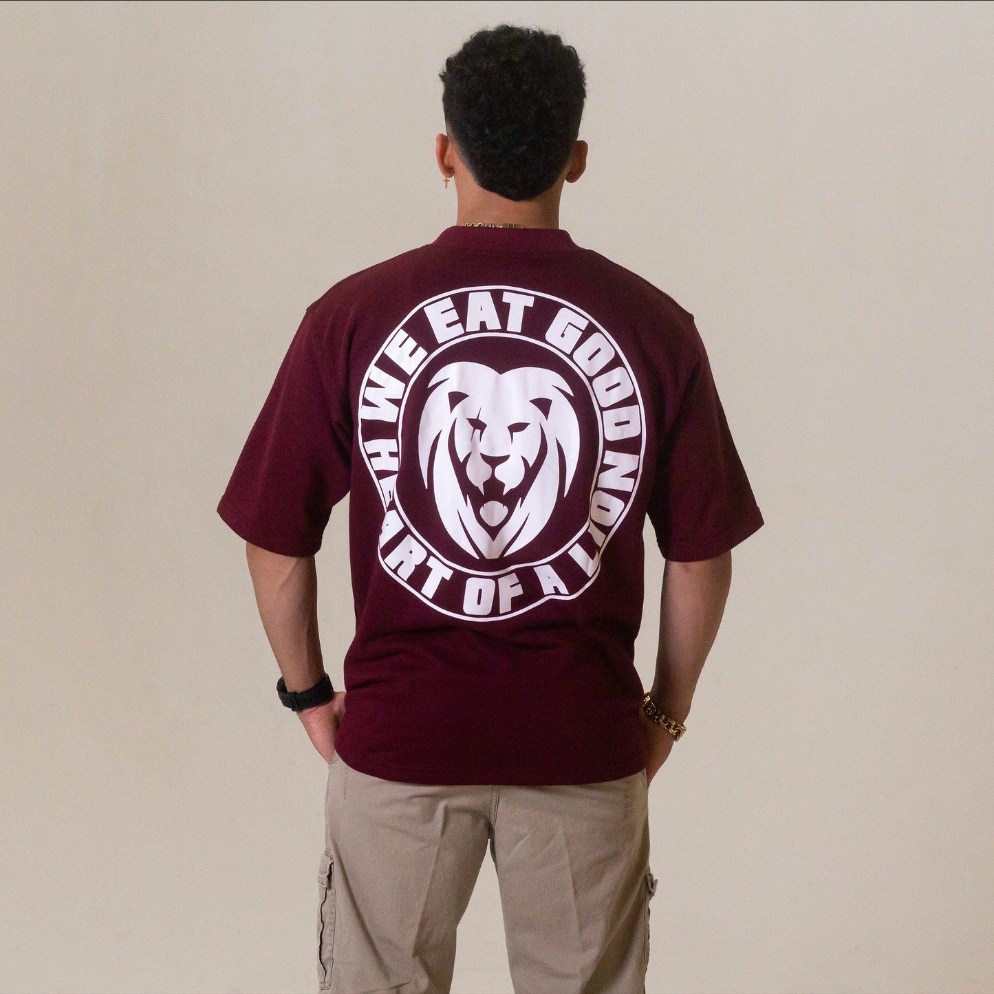 HOAL "PREMIUM" OVERSIZED TEE (MAROON)