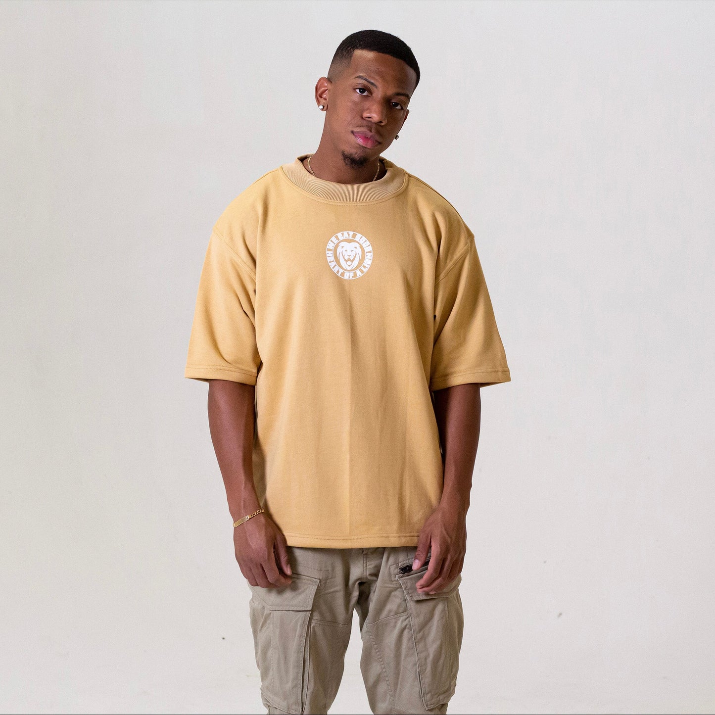 HOAL "PREMIUM" OVERSIZED TEE (TAN)