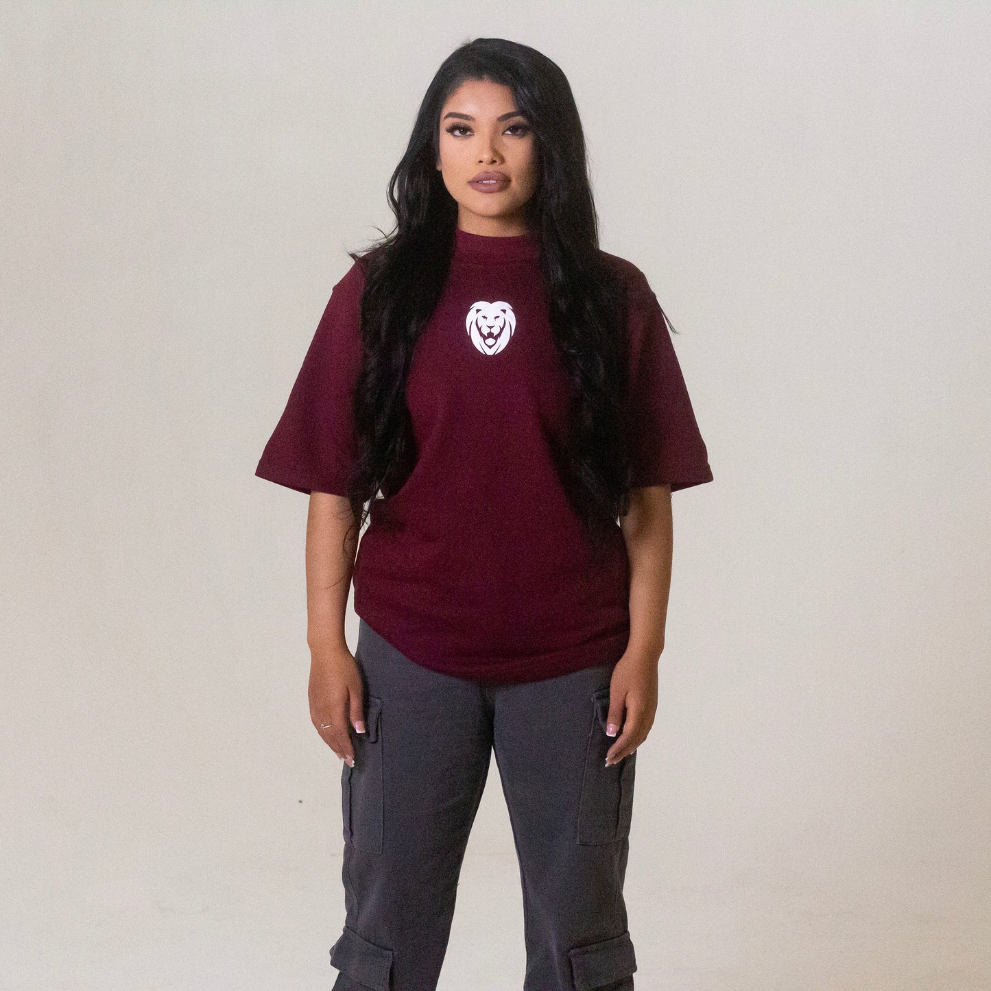 HOAL "PREMIUM" OVERSIZED TEE (MAROON)