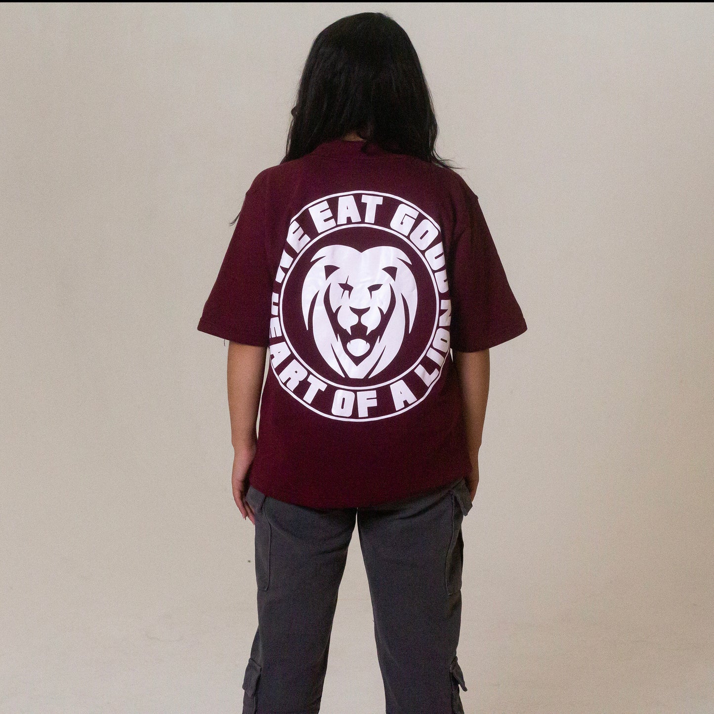 HOAL "PREMIUM" OVERSIZED TEE (MAROON)